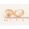 Серьги Xuping M&L цвет 18K колечки "Цветочки с кристаллами" фото №2 Серьги Xuping M&L цвет 18K колечки "Цветочки с кристаллами" фото №2
