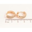 Серьги Xuping M&L цвет 18K колечки "Инкрустация кристаллами" фото №2