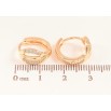 Серьги Xuping M&L цвет 18K колечки "Узор с кристаллами" фото №2 Серьги Xuping M&L цвет 18K колечки "Узор с кристаллами" фото №2