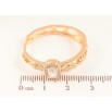 Серьги Xuping M&L цвет 18K колечки "Цветочный узор с кристальной вставкой" фото №2 Серьги Xuping M&L цвет 18K колечки "Цветочный узор с кристальной вставкой" фото №2