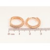 Серьги Xuping M&L цвет 18K колечки "Дорожки кристаллов" фото №2 Серьги Xuping M&L цвет 18K колечки "Дорожки кристаллов" фото №2
