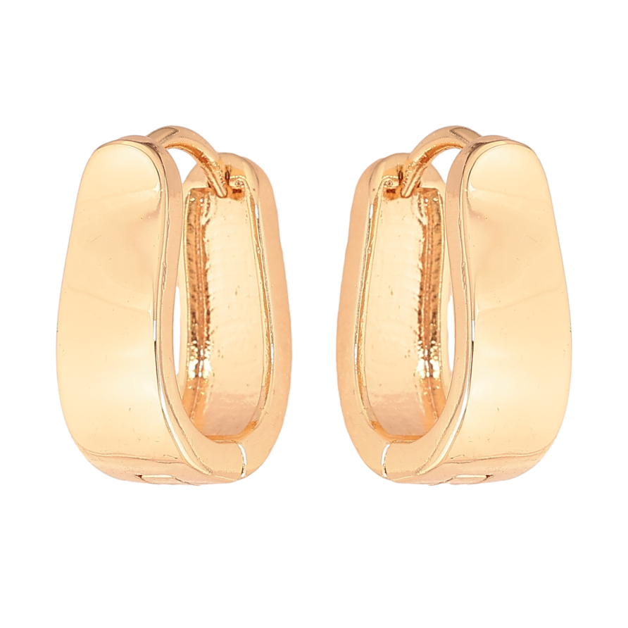 Сережки Xuping M&L колір 18K колечка "Класика" фото №1