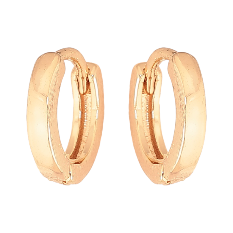 Серьги Xuping M&L цвет 18K колечки "Классика, шир. 2мм" ø 12мм фото №3