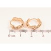 Серьги Xuping M&L цвет 18K колечки "Узор с кристаллами" фото №2 Серьги Xuping M&L цвет 18K колечки "Узор с кристаллами" фото №2