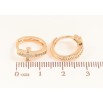 Серьги Xuping M&L цвет 18K колечки "Крестики с кристаллами" фото №2 Серьги Xuping M&L цвет 18K колечки "Крестики с кристаллами" фото №2