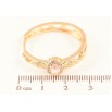 Серьги Xuping M&L цвет 18K колечки "Цветочный узор с розовой кристальной вставкой" фото №2 Серьги Xuping M&L цвет 18K колечки "Цветочный узор с розовой кристальной вставкой" фото №2