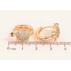 Сережки Xuping M&L колір 18K колечка "Черепахи з кристалами" фото №2