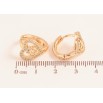 Серьги Xuping M&L цвет 18K колечки "Сердечки с кристаллами" фото №2 Серьги Xuping M&L цвет 18K колечки "Сердечки с кристаллами" фото №2
