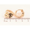 Серьги Xuping M&L цвет 18K колечки "Слоники с черными кристаллами" фото №2 Серьги Xuping M&L цвет 18K колечки "Слоники с черными кристаллами" фото №2