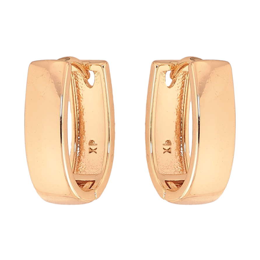 Серьги Xuping M&L цвет 18K колечки "Классика" фото №1