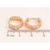 Сережки Xuping M&L колір 18K колечка "Доріжки кольорових кристалів" фото №2