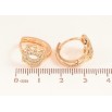 Серьги Xuping M&L цвет 18K колечки "Узор с кристаллами" фото №2 Серьги Xuping M&L цвет 18K колечки "Узор с кристаллами" фото №2