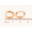 Сережки Xuping M&L колір 18K колечка "Декоративний візерунок" фото №2