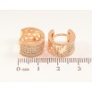 Серьги Xuping M&L цвет 18K колечки "Инкрустация кристаллами" фото №2 Серьги Xuping M&L цвет 18K колечки "Инкрустация кристаллами" фото №2