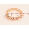 Серьги Xuping M&L цвет 18K колечки "Узор с розовыми кристаллами" фото №2 Серьги Xuping M&L цвет 18K колечки "Узор с розовыми кристаллами" фото №2