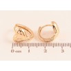 Сережки Xuping M&L колір 18K колечка "Сердечка" фото №2 Сережки Xuping M&L колір 18K колечка "Сердечка" фото №2