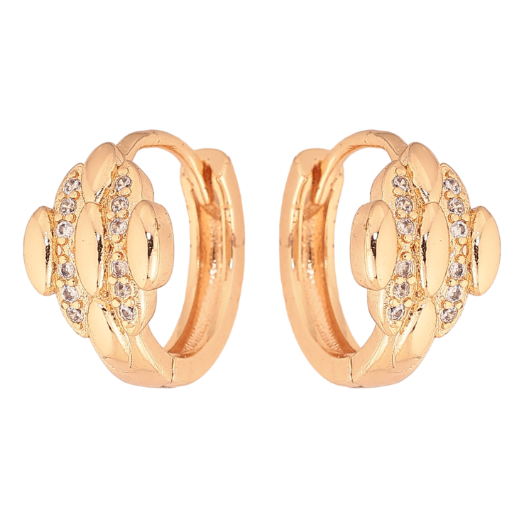 Серьги Xuping M&L цвет 18K колечки "Узор с кристаллами" фото №19 Серьги Xuping M&L цвет 18K колечки "Узор с кристаллами" фото №19