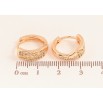 Сережки Xuping M&L колір 18K колечка "Візерунок з кристалами" фото №2