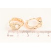 Серьги Xuping M&L цвет 18K колечки "Узор с кристаллами" фото №2 Серьги Xuping M&L цвет 18K колечки "Узор с кристаллами" фото №2