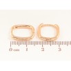 Сережки Xuping M&L колір 18K колечка "Класика" фото №2