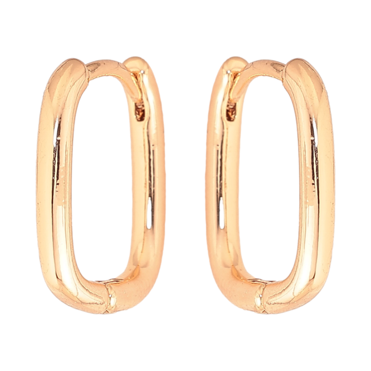 Серьги Xuping M&L цвет 18K колечки "Классика" фото №2