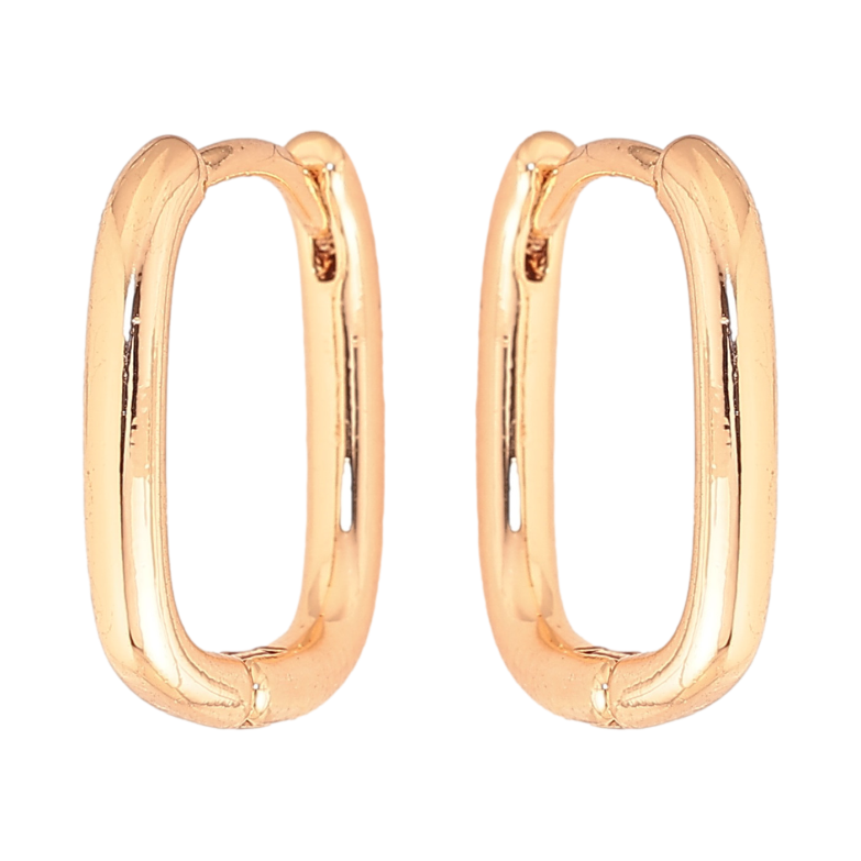 Серьги Xuping M&L цвет 18K колечки "Классика" фото №2