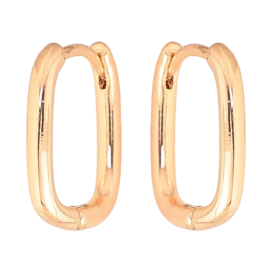 Сережки Xuping M&L колір 18K колечка "Класика" фото №1
