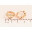 Сережки Xuping M&L колір 18K колечка "Візерунок з кристалами" фото №2