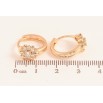 Серьги Xuping M&L цвет 18K колечки "Снежинки с кристаллами" фото №2 Серьги Xuping M&L цвет 18K колечки "Снежинки с кристаллами" фото №2