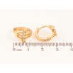 Серьги Xuping M&L цвет 18K колечки "Узор с кристаллами" фото №2 Серьги Xuping M&L цвет 18K колечки "Узор с кристаллами" фото №2