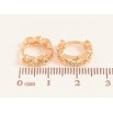Серьги Xuping M&L цвет 18K колечки "Декоративный узор" фото №2 Серьги Xuping M&L цвет 18K колечки "Декоративный узор" фото №2