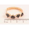 Сережки Xuping M&L колір 18K колечка "Візерунок з чорними кристальними серцями" фото №2 Сережки Xuping M&L колір 18K колечка "Візерунок з чорними кристальними серцями" фото №2