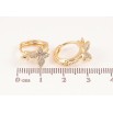 Серьги Xuping цвет Позолота 14K колечки "Бабочки с кристаллами" фото №2 Серьги Xuping цвет Позолота 14K колечки "Бабочки с кристаллами" фото №2
