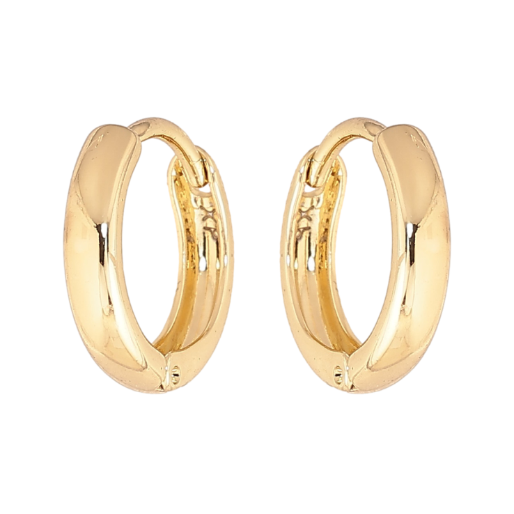 Серьги Xuping цвет Позолота 14K колечки "Классика, шир. 3мм" ø 14мм фото №5 Серьги Xuping цвет Позолота 14K колечки "Классика, шир. 3мм" ø 14мм фото №5