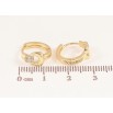 Сережки Xuping колір Позолота 14K колечка "Візерунок з кристалами" фото №2