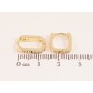 Серьги Xuping цвет Позолота 14K колечки "Узор с кристаллами" фото №2 Серьги Xuping цвет Позолота 14K колечки "Узор с кристаллами" фото №2