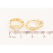Серьги Xuping цвет Позолота 14K колечки "Узор с кристаллами" фото №2 Серьги Xuping цвет Позолота 14K колечки "Узор с кристаллами" фото №2