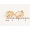 Серьги Xuping цвет Позолота 14K колечки "Узор с кристаллами" фото №2 Серьги Xuping цвет Позолота 14K колечки "Узор с кристаллами" фото №2