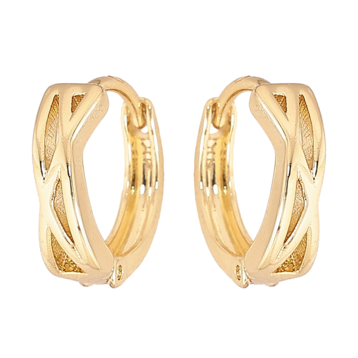 Серьги Xuping цвет Позолота 14K колечки "Декоративный узор" фото №17 Серьги Xuping цвет Позолота 14K колечки "Декоративный узор" фото №17