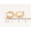 Серьги Xuping цвет Позолота 14K колечки "Декоративный узор" фото №2 Серьги Xuping цвет Позолота 14K колечки "Декоративный узор" фото №2