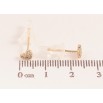 Сережки Xuping колір Позолота 14K пусети "Сердечки з кристалами" фото №2 Сережки Xuping колір Позолота 14K пусети "Сердечки з кристалами" фото №2