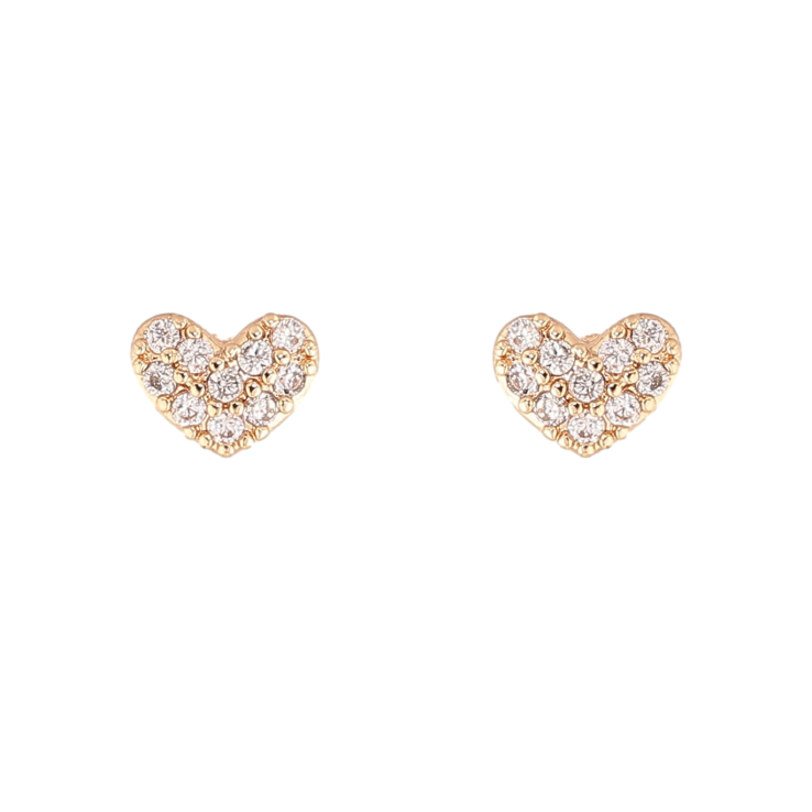 Сережки Xuping колір Позолота 14K пусети "Сердечки з кристалами" фото №23 Сережки Xuping колір Позолота 14K пусети "Сердечки з кристалами" фото №23