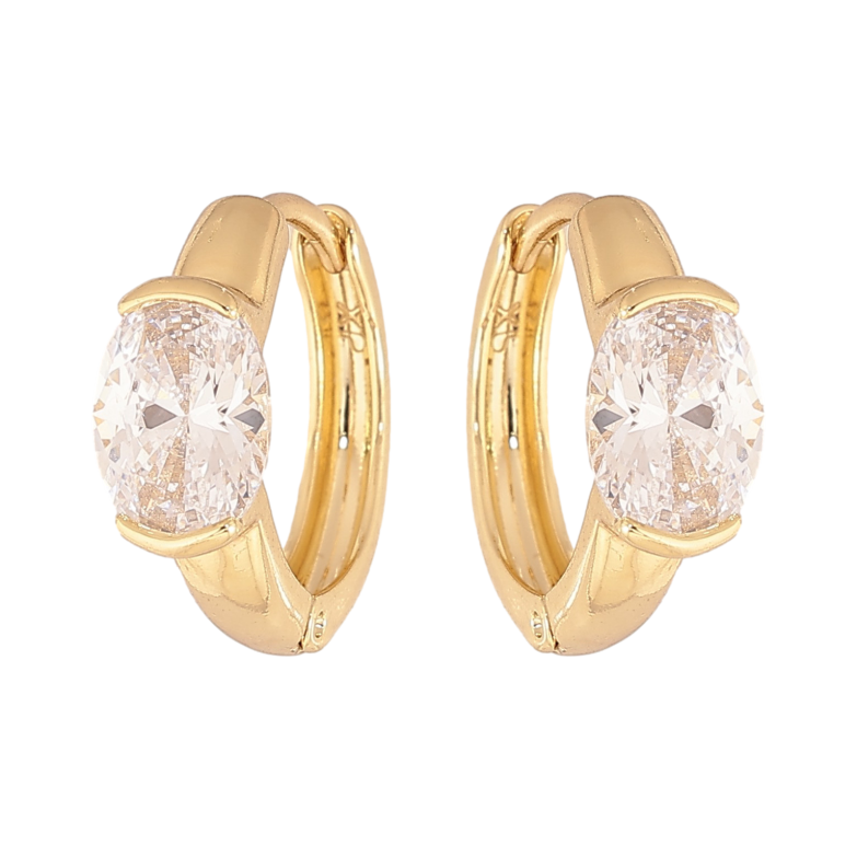 Сережки Xuping колір Позолота 14K колечка "Візерунок з кристалом" фото №19 Сережки Xuping колір Позолота 14K колечка "Візерунок з кристалом" фото №19