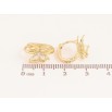 Сережки Xuping колір Позолота 14K колечка "Метелики" фото №2 Сережки Xuping колір Позолота 14K колечка "Метелики" фото №2