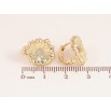 Сережки Xuping колір Позолота 14K колечка "Декоративні квіточки" фото №2