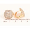 Сережки Xuping колір Позолота 18K колечка "Інкрустація кристалами" фото №2 Сережки Xuping колір Позолота 18K колечка "Інкрустація кристалами" фото №2