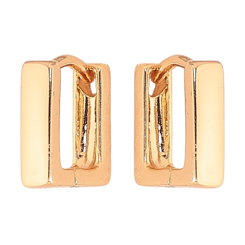 Сережки Xuping колір Позолота 18K колечка "Квадратні" фото №16 Сережки Xuping колір Позолота 18K колечка "Квадратні" фото №16