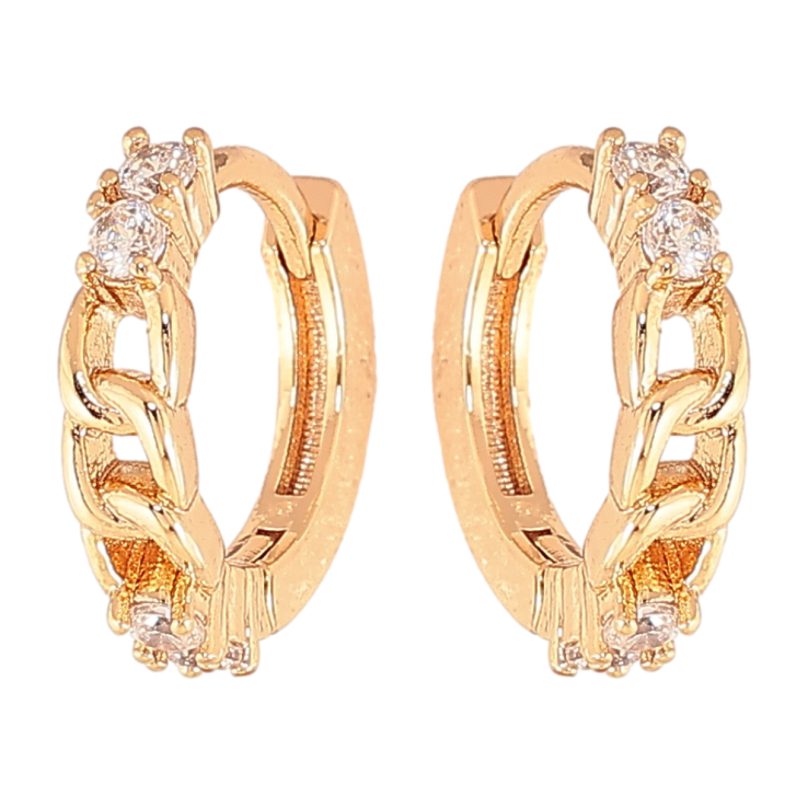 Серьги Xuping цвет Позолота 18K колечки "Узор с кристаллами" фото №12 Серьги Xuping цвет Позолота 18K колечки "Узор с кристаллами" фото №12