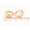 Серьги Xuping цвет Позолота 18K колечки "Узор с кристаллами" фото №2 Серьги Xuping цвет Позолота 18K колечки "Узор с кристаллами" фото №2