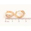Сережки Xuping колір Позолота 18K колечка "Дельфіни з інкрустацією кристалами" фото №2 Сережки Xuping колір Позолота 18K колечка "Дельфіни з інкрустацією кристалами" фото №2